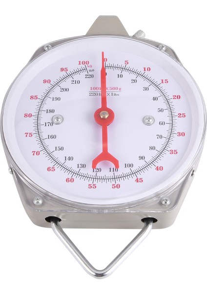 100KG 220LBS Asma Ölçek Kapasite Alaşım Mekanik Asma Ölçekler 12 Kanca (Yurt Dışından) indirimleri