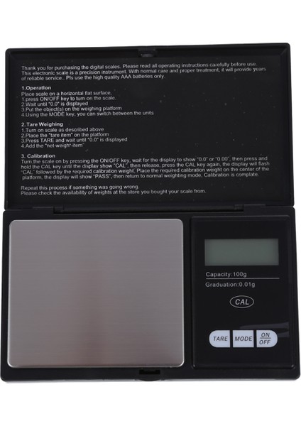 100G * 0 01G Mini LCD Dijital Taşınabilir Cep Mücevher Mücevherat Altın Gram Tartım Ölçeği Siyah (Yurt Dışından) fiyatları