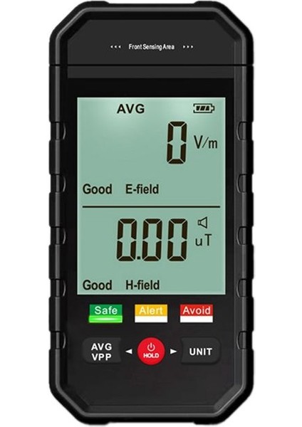 ET925 Büyük Ekran Elektromanyetik Radyasyon Dedektörü Sesi ve Işık Alarm Kırmızı Ekran Alarmı (Yurt Dışından)