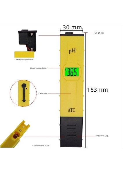 0 01 Su Kalitesi Test Cihazı Ph Metre Taşınabilir Kalem Tipi Asitlik Ölçer Su Ph Test Cihazı (Yurt Dışından) modelleri