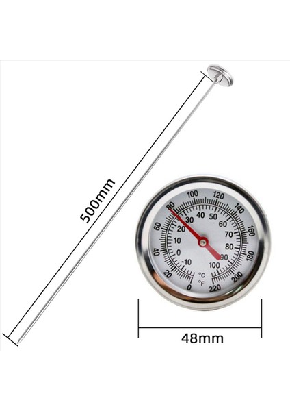 4x Uzunluğunda Kompost Toprak Termometresi - Hızlı Tepki Paslanmaz Çelik 20 Inç - Ölçüm Probu - Fahrenheit ve Celsius (Yurt Dışından) fiyatları