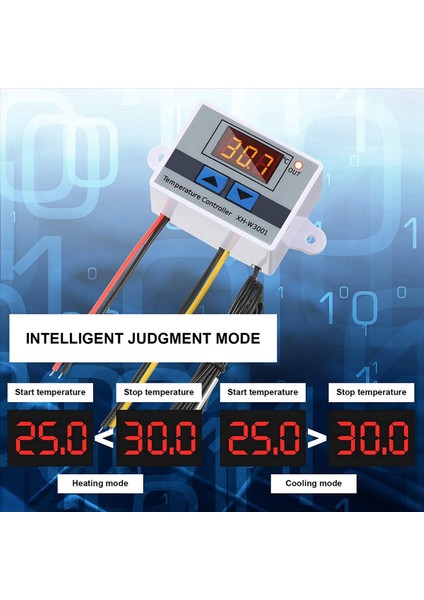 6pcs XH-W3001 Dijital LED Sıcaklık Denetleyici Modülü Dijital Termostat Anahtarı Termostat (12V 10A 120W) (Yurt Dışından) fiyatları