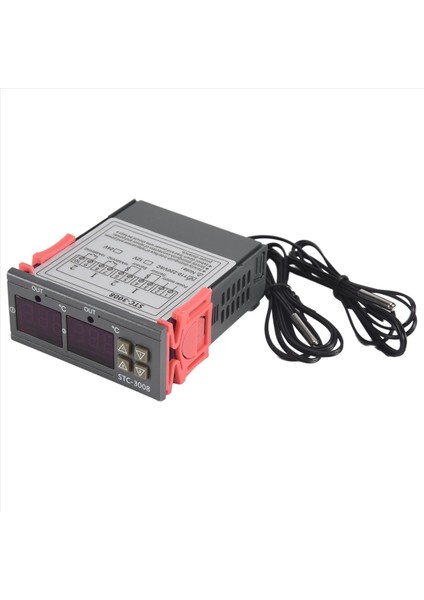 Dijital Termostat Sıcaklık Denetleyicisi STC-3008 Termometre Sensör Higometre 12V 24V 220V (Yurt Dışından)