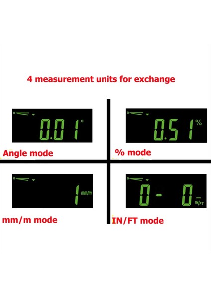 Mıknatıslı Dijital Seviye Protraktör Incinometre Aydınlatma Seviye Açı Ölçer Gösterge Seviye Kutusu Incinometre (Yurt Dışından) fiyatları