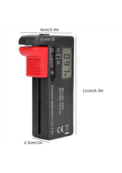 2x BT-168 Pro Pil Kapasite Test Cihazı Dijital Pil Denetleyicisi Aa 1 5V 9V Için Plastik Taşınabilir Hücre Test Cihazı (Yurt Dışından) fiyatları