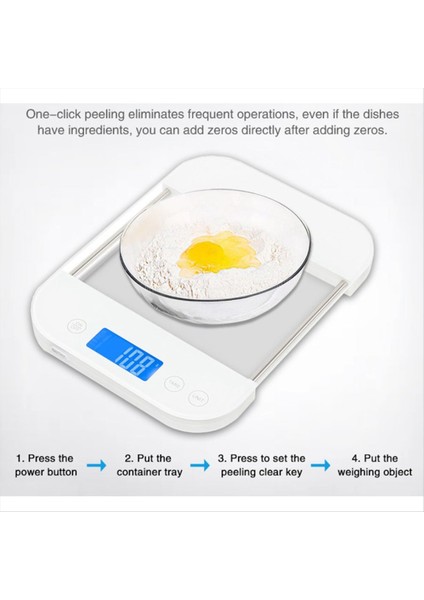 Gıda Ölçeği Dijital Ölçekli Ons Gram Şarj Edilebilir Su Geçirmez Contasyon Karşıtı Cam Panel Şarj Pişirme Ölçekleri B (Yurt Dışından) fiyatları