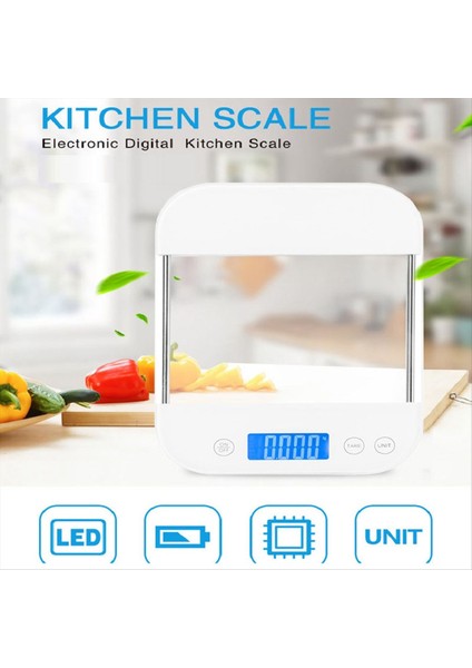 Gıda Ölçeği Dijital Ölçekli Ons Gram Şarj Edilebilir Su Geçirmez Contasyon Karşıtı Cam Panel Şarj Pişirme Ölçekleri B (Yurt Dışından) modelleri