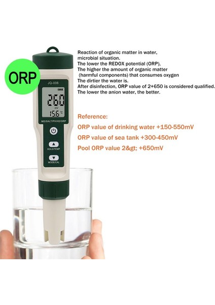10 Dijital Ph Test Cihazı Ph Tds Tuz Sg Orp Hidrojen Dirençlendirme Sıcaklık Monitör Içme Suyu Için (Yurt Dışından) indirimleri