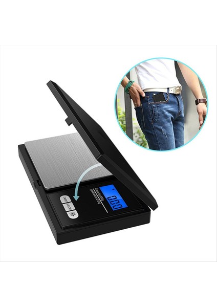 LCD Ekranlı Yüksek Hassas Mini Ölçek Taşınabilir Takı Cep Ölçeği (200G/0 01G) (Yurt Dışından) fırsatları