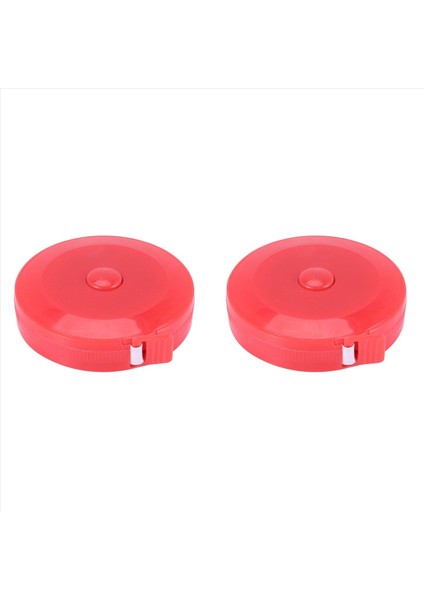 2x Terzi Dikiş Geri Çekilebilir Cetvel Bant Memperi Kırmızı 1 5m/60 Inç (Yurt Dışından)