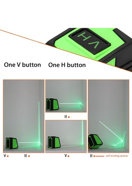 Çok Işlevli 2 Satır Ses Alarmı ile Lazer Seviyesi Pencere Tesviye Aracı Güçlü Yeşil Işın Lazer Seviyesi (Yurt Dışından) indirimleri