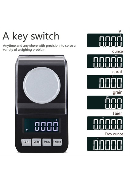 Gümüş 50G Mini Taşınabilir Ölçek 0 001G Yüksek Hassas Çanta Takı Elmas Taş Dengesi Ölçek (Yurt Dışından) fırsatları