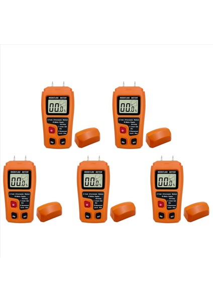 5x Dijital Ahşap Nem Metre Ahşap Nem Test Cihazı Higrometre Timber Nem Detektörü Büyük LCD Ekran (Yurt Dışından)