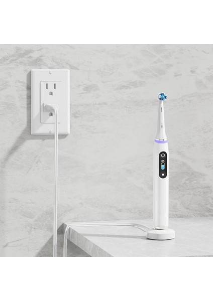 Oral-B Io Serisi 7/8/9 Elektrikli Diş Fırçası Manyetik Şarj Taban Beyaz Us Fişi Için Manyetik Şarj Cihazı Değiştirme (Yurt Dışından) modelleri