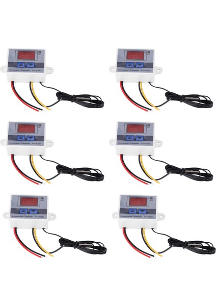 6x 220V Dijital LED Sıcaklık Denetleyicisi 10A Termostat Kontrol Anahtarı Probu Yeni (Yurt Dışından)