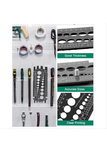 Cıvata Göstergesi (Metrik ve Sae) Fındık ve Cıvataları Hızlı Bir Şekilde Boyutlandırma Için Cıvata Solizer Plastik Cıvata Ölçüm Aracı Iplik Göstergesi Siyah (Yurt Dışından) indirimleri