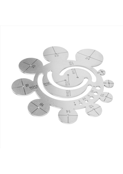 Yuvarlak Deri Kesme Araçları Metal Köşe Kesim Cetvel Çemberi Dıy Dılecraft Çalışıyor Deri Projeler Çizim (Yurt Dışından)