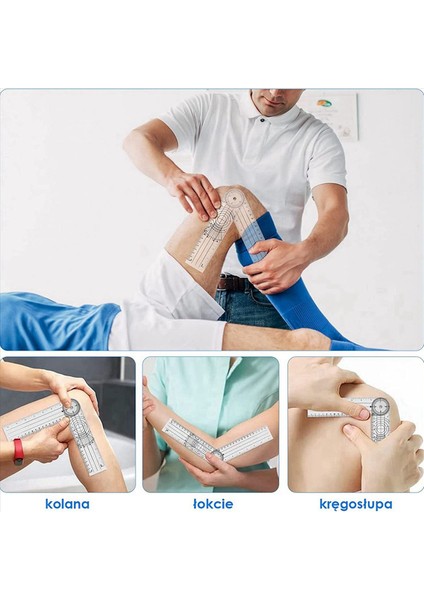 8 Adet Gonyometre Fizyoterapisi 360 Derece Rotasyon Izi Fizyoterapi Fizyoterapi Için Pvc Spor Terapisi (Yurt Dışından)