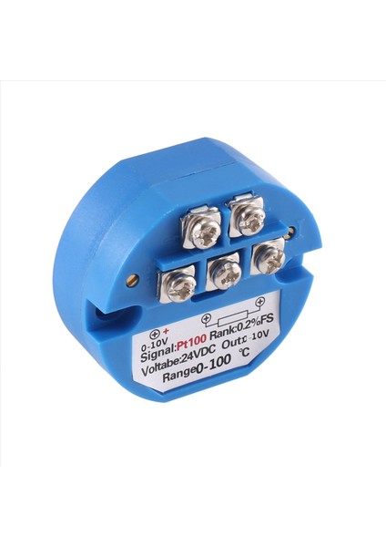 2x PT100 Türe 0-10V 0-100 Derece Rtd Giriş 0-10 Bir Çıkış DC24V Termal Direnç Sıcaklığı Verici (Yurt Dışından) fiyatları