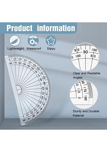100 Pcs Matematik Prestors Plastik Prestor 180 Derece Sınıf Için Dökme Mühendislik Için Set Profractor (Yurt Dışından) modelleri