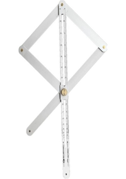 Köşe Açısı Bulucu Çok Fonksiyonlu Uzunluk Açısı Bulucu Ölçekli Alüminyum General Bestede Sapma Göstergesi (48CM) (Yurt Dışından)