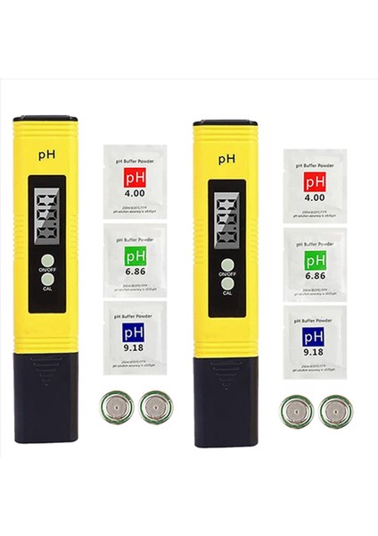 2x Ph Metre Test Cihazı Dijital Ph Metre 0 01 Ph Su Kalitesi Testi Mutfak Akvaryum Havuz Laboratuvar Için Dijital Test Cihazı (Yurt Dışından)