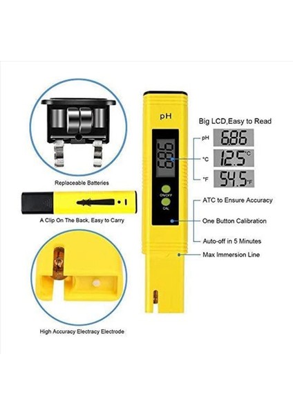 2x Ph Metre Test Cihazı Dijital Ph Metre 0 01 Ph Su Kalitesi Testi Mutfak Akvaryum Havuz Laboratuvar Için Dijital Test Cihazı (Yurt Dışından) modelleri