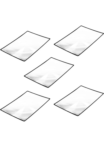 5x Okuma Destek Sayfası Büyüteç Büyüteç Cam 3-Zoom Siyah (Yurt Dışından)