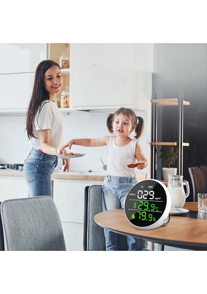 Taşınabilir Pm2 5 Dedektör Hava Kalitesi Sensörü Test Cihazı Termometre ve Higrometre (Yurt Dışından) modelleri