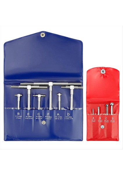 Paslanmaz Çelik Teleskopik Delik Gösterge Seti - 1/8 Ila 1/2in Aralık ve T Delik Göstergesi Teleskopik Gösterge 6pcs 5/16 Ila 6in (Yurt Dışından)