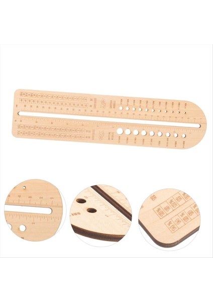 Örgü Ölçüm Cetveli Örgü Iğne Gösterge Tığ Işaretini Ahşap Tığ Işgali Diy Örgü Ahşap Çorap Örgü Aracı (Yurt Dışından) fiyatları