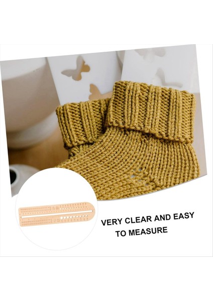 Örgü Ölçüm Cetveli Örgü Iğne Gösterge Tığ Işaretini Ahşap Tığ Işgali Diy Örgü Ahşap Çorap Örgü Aracı (Yurt Dışından) modelleri