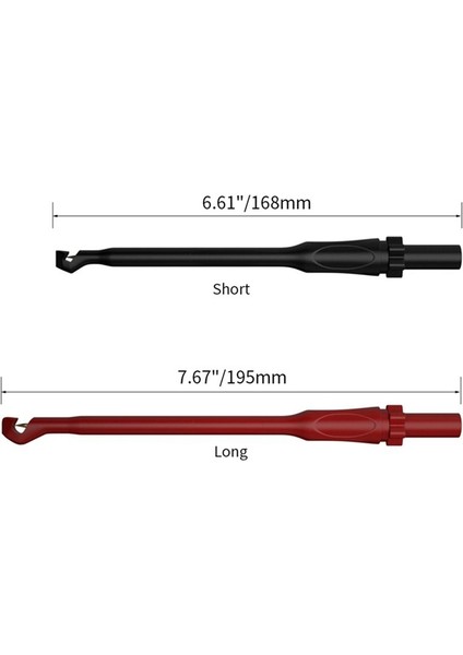 2pcs Multimetre Testi Stick Güvenliği 4mm Jack Poncture Test Kanca Aracı ile Tahribat Olmayan Tel Pikiş Probları J 30036 B (Yurt Dışından) modelleri
