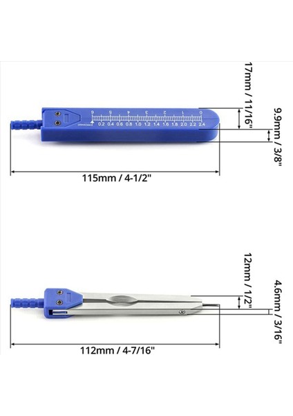 2pc Deluxe Ekg Ekg Hemşiresi Veya Doktor Kaliper Cetveli Elektrokardiyografları Ölçmek Için Çekim (Yurt Dışından) fiyatları