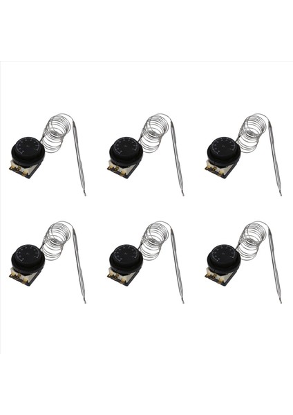 6x 1nc 1no Ac 250V/380V 16A 0-40C Sıcaklık Kontrol Anahtarı Kılcal Termostat (Yurt Dışından)