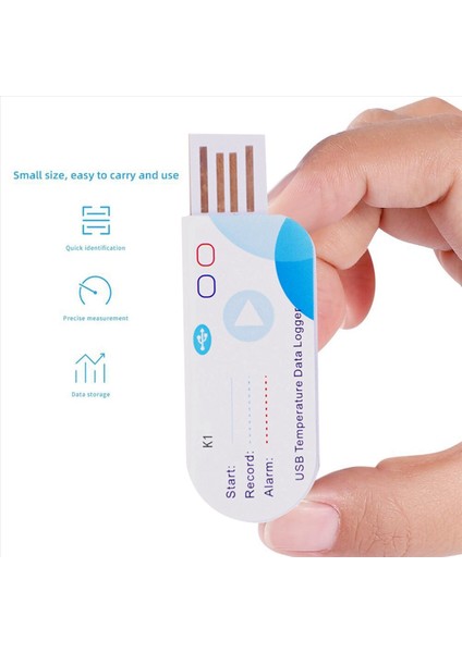 2x USB Sıcaklık Veri Günlüğü 14400 Puan USB Raporu 60 Gün IP65 Tek Kullanımlık Kayıt Cihazı (Yurt Dışından) modelleri
