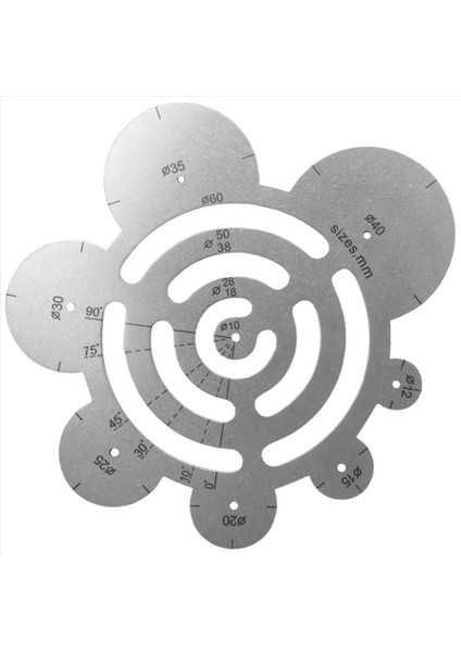 Yuvarlak Deri Kesme Araçları Metal Köşe Kesim Cetvel Çemberi Dıy Dılecraft Çalışıyor Deri Projeler A (Yurt Dışından)