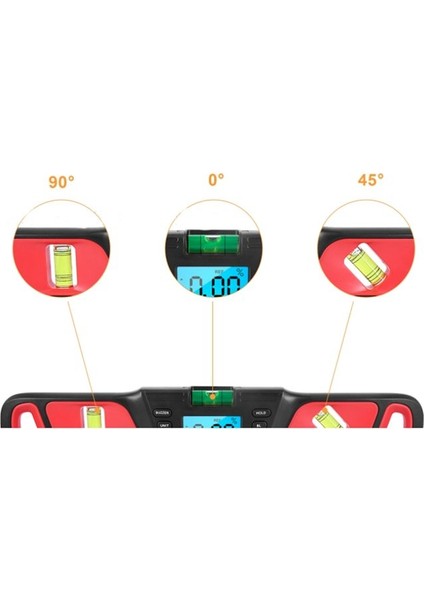HW-200 Dijital Ruh Seviyesi Incinometre Yatay Eğim Ölçer Açısı Bulucu Premred Kırmızı (Yurt Dışından) modelleri