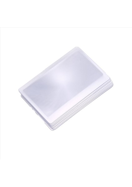 10X Cep Büyüteç / Büyüteç Cam Harita / Büyüteç / Okuma Yardımı Kredi Kartı Formatı 3 Kez Zoom Şeffaf (Yurt Dışından) modelleri