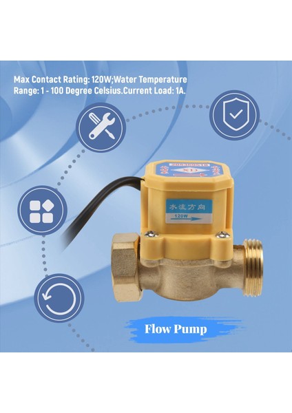 26MM 3/4 &quot Pt Diş Konnektörü 120W Pompa Su Akış Sensörü Anahtarı (Yurt Dışından) fırsatları