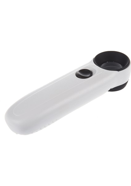 40X 2 Leds Işık Göstergesi Cam Eğitim Büyüteç Beyaz (Yurt Dışından) fırsatları