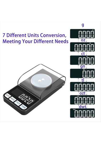 Yüksek Hassasiyetli 100G/0 001G Dijital Miligram Ölçekli Mücevher Ölçeği Cep Skal Yeniden Yükleme 50G Kalibrasyon Tartımı ile (Yurt Dışından) fırsatları