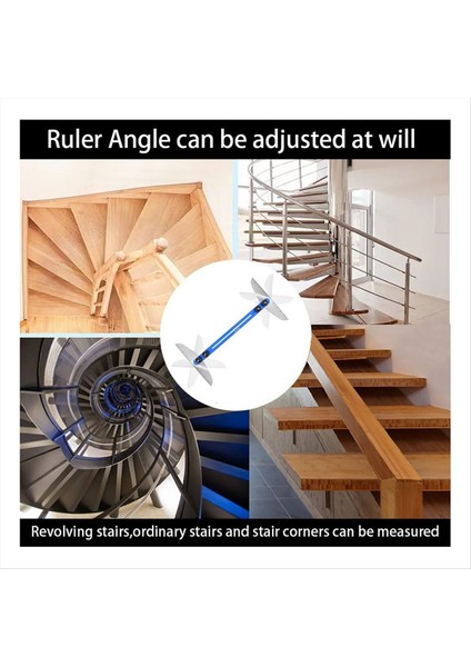 Merdiven Treads Gauge Şablon Aracı Merdiven Jig Ölçüm Merdiven Aracı Merdivenler Için Raf Scribe Aracı Alçıpan Mavisini Kesmek (Yurt Dışından) fırsatları