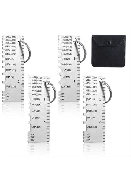 Shingle Gauge Kaynak Araçları Tel/metal Sac Kalınlık Gösterge Paslanmaz Çelik Metal Kalınlık Gösterge Boyutu Muayene Aracı (Yurt Dışından)