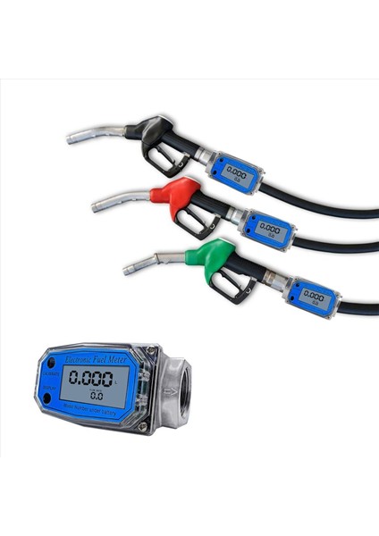 2x 25 Benzinli Su Deniz Sıvı Flowmeteter Mavi Ölçmek Için Dijital Türbin Akış Ölçer (Yurt Dışından) fiyatları