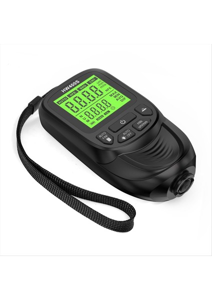 Dijital Araba Boya Kalınlığı Göstergesi HW400S Kaplama Kalınlık Metre Otomotiv Kaplama Ölçüm Cihazı Siyah (Yurt Dışından)