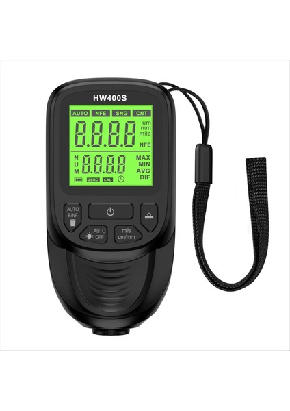 Dijital Araba Boya Kalınlığı Göstergesi HW400S Kaplama Kalınlık Metre Otomotiv Kaplama Ölçüm Cihazı Siyah (Yurt Dışından) fiyatları