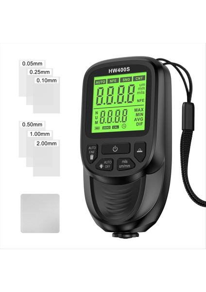 Dijital Araba Boya Kalınlığı Göstergesi HW400S Kaplama Kalınlık Metre Otomotiv Kaplama Ölçüm Cihazı Siyah (Yurt Dışından) modelleri