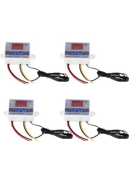 4x 220V Dijital LED Sıcaklık Denetleyicisi 10A Termostat Kontrol Anahtarı Probu Yeni (Yurt Dışından)