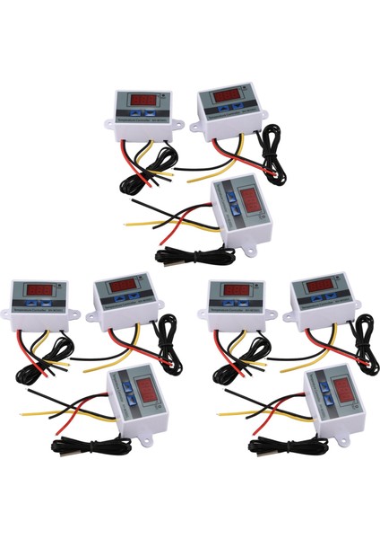 9 Adet 220V 10A Dijital LED Sıcaklık Denetleyicisi Termostat Kontrol Anahtarı Prob (Yurt Dışından)